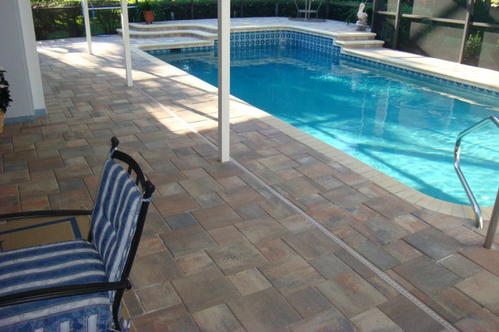 Custom Paver Poolside Patio